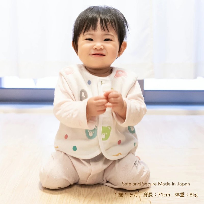 【日本OP mini】嬰兒六重紗背心 彩色小熊 - 男/女童裝 - 棉．麻 