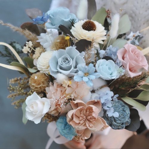 Outdoor photo bouquet/preserved flower bouquet - Shop muhouflower