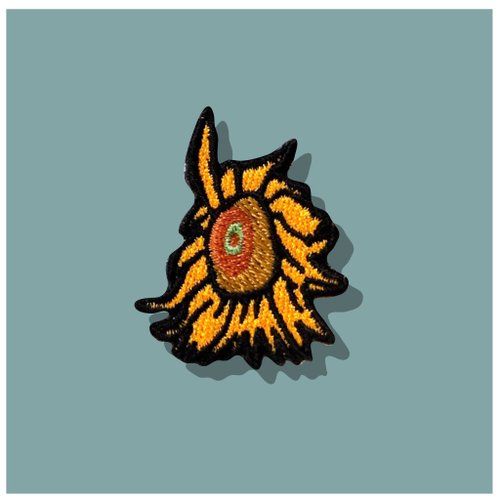 MR.LEMONHEAD Sunflower iron on patch Vincent Van Gogh yellow