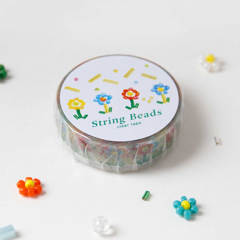 String Beads Clear Tape | Beads Garden - Washi Tape - Other Materials Transparent