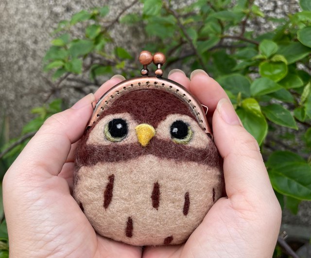 Owl hand made palm gold coin purse Shop mego2014 Coin Purses