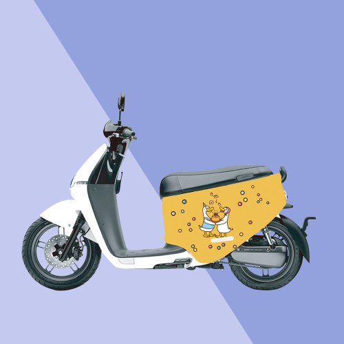 JB Design文創設計 gogoro防刮車套-iD92 黃色小鴨