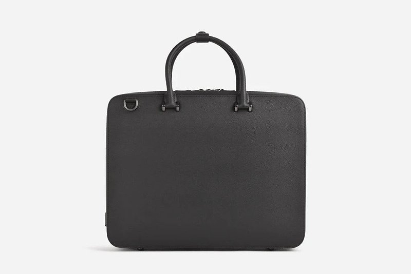 【男友禮物】多用途公事包Bond All-Purpose Briefcase-Textured - 公事包 - 真皮 黑色