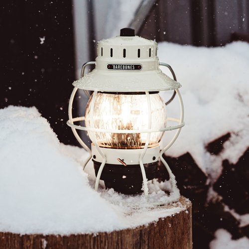 Barebones Living Modern Rechargeable Railroad Lantern, LED, 3 Colors on  Food52