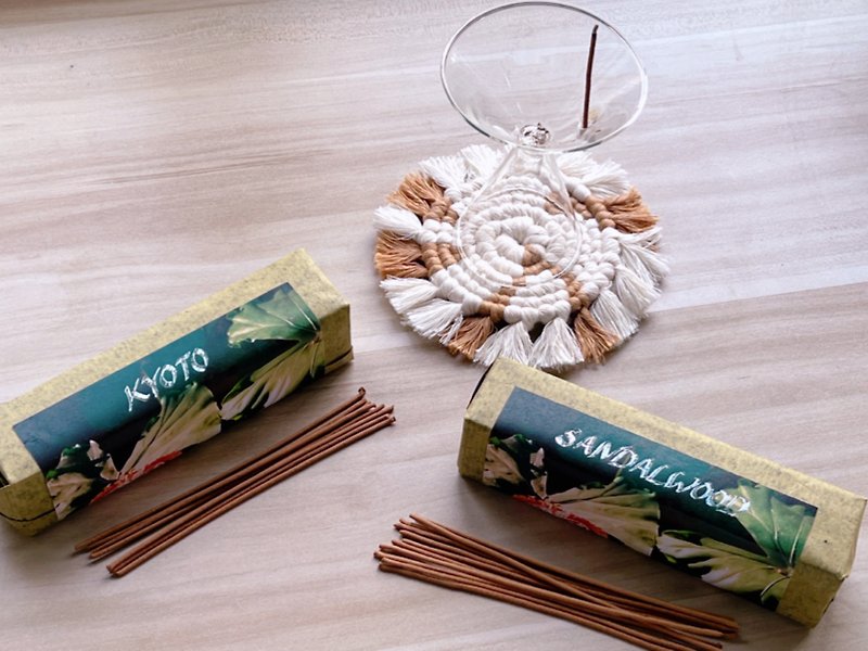[Purely natural handmade incense stick] (Laoshan Sandalwood/Kyoto/Vatican Hill) - Fragrances - Wood Brown