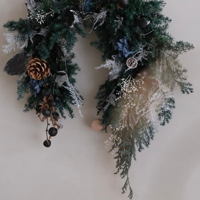 | One person class | Everlasting cedar horseshoe wreath | Handmade course/Christmas experience - Plants & Floral Arrangement - Plants & Flowers 