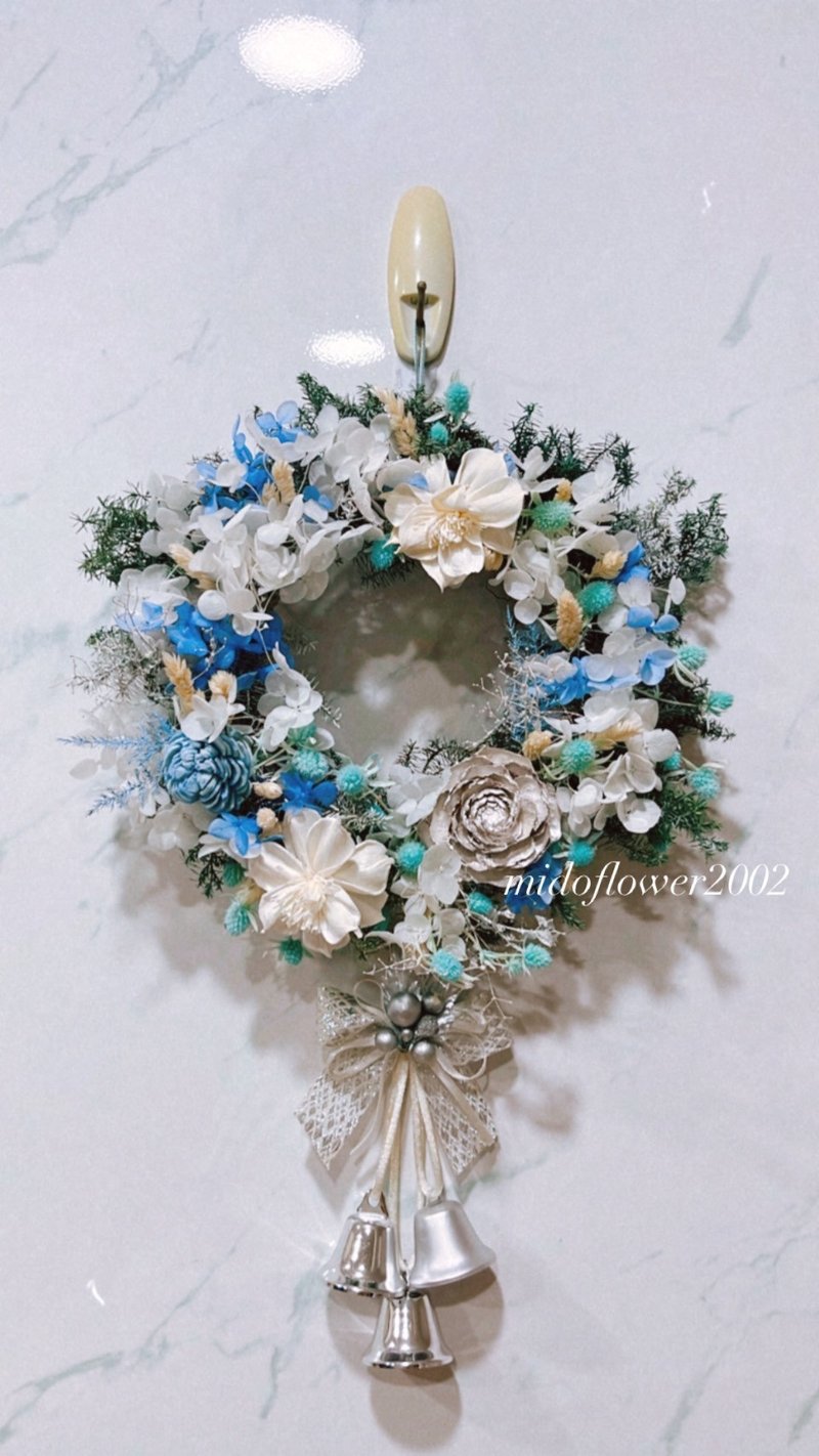 [Customized] 25-30 cm Christmas wreath/Christmas gift/Customized wreath - ช่อดอกไม้แห้ง - พืช/ดอกไม้ 