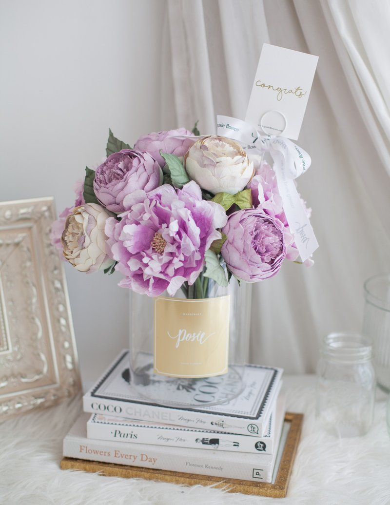 PINK MAUVE | Hampton Vase Flower for Decoration - 擺飾/家飾品 - 紙 紫色