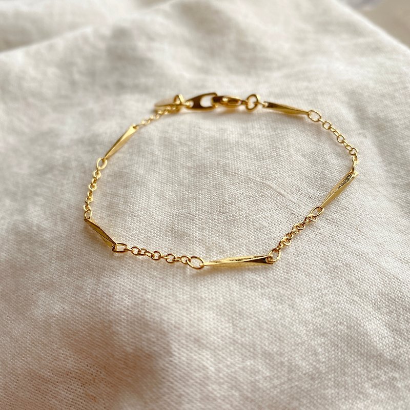 The Path- Brass handmade bracelet - Bracelets - Copper & Brass Gold