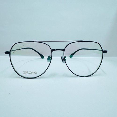 EGlasses。眼鏡物語 站內最高等級UV420濾藍光0度眼鏡│極視鈦飛行款大方框75016-C5