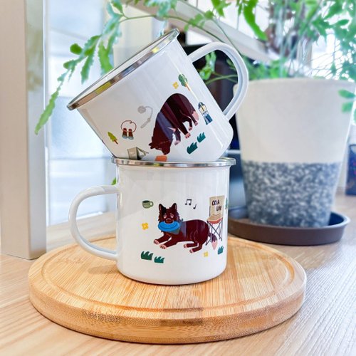 晚起設計 Late Start Studio Cola露營系列 - 琺瑯杯 咖啡杯 馬克杯
