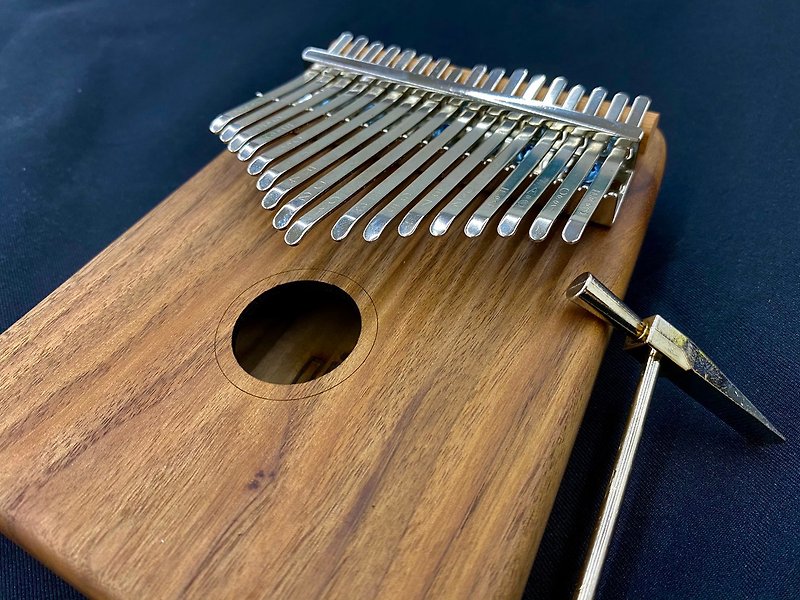 Ximu Shiguang x Canghe Tools Healing Instrument 17-key Black Walnut Thumb Piano - Guitars & Music Instruments - Wood Brown