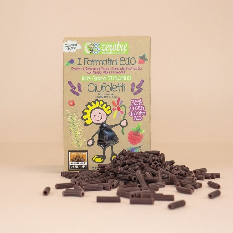 義大利【ZeroTre】捲髮夏菈 紫莓果管管麵(250g) - 拌麵/麵條/米粉 - 其他材質 紫色