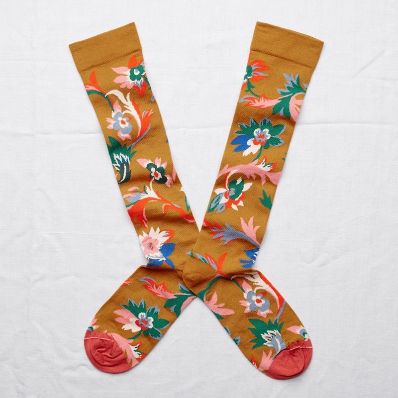 Indian vine garden - stockings - ถุงเท้า - ผ้าฝ้าย/ผ้าลินิน 
