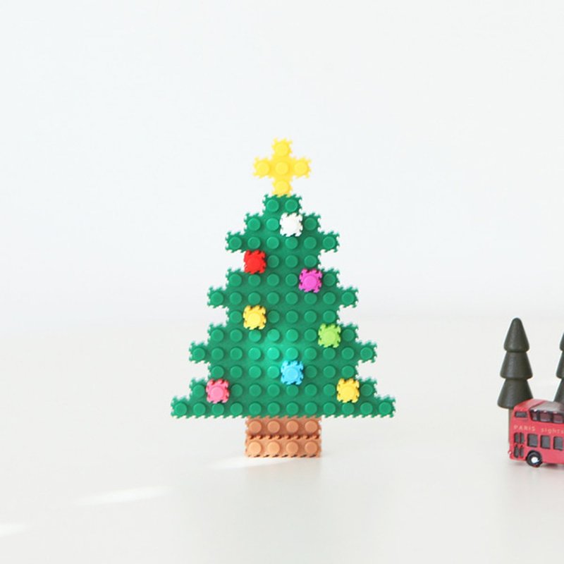 Gracebell series 3D building block puzzle Christmas special (with hooks) 02. Christmas tree - อื่นๆ - พลาสติก ขาว