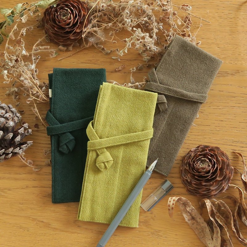 Pen Case - Pencil Cases - Cotton & Hemp Green