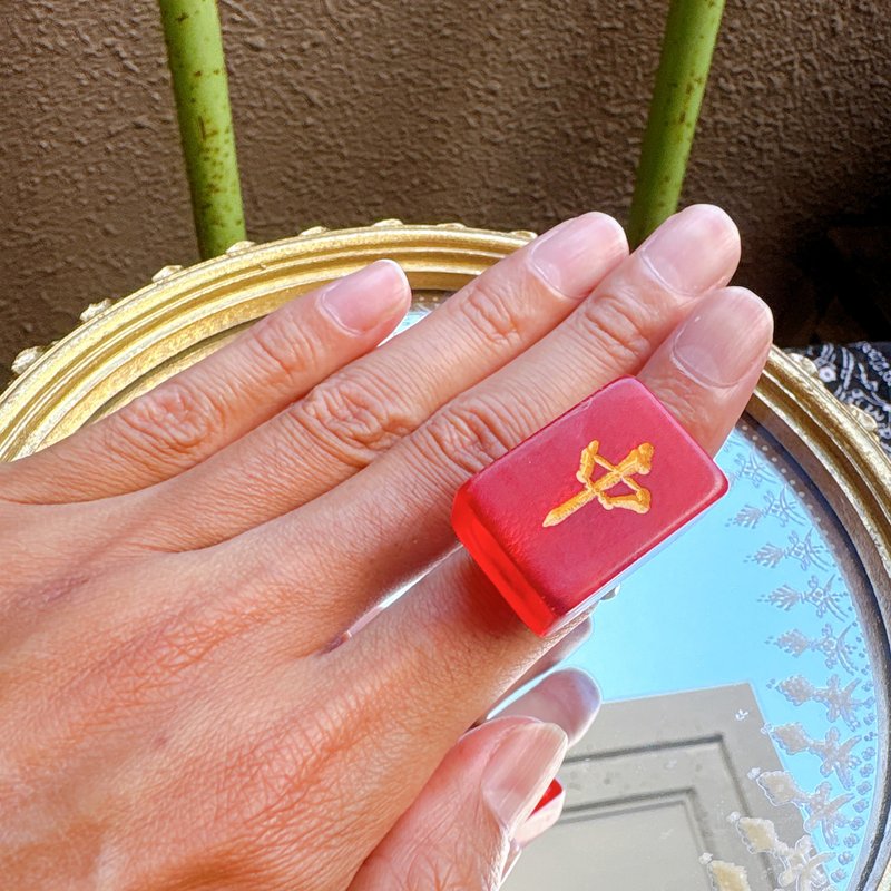 麻雀リング - 戒指 - 塑膠 