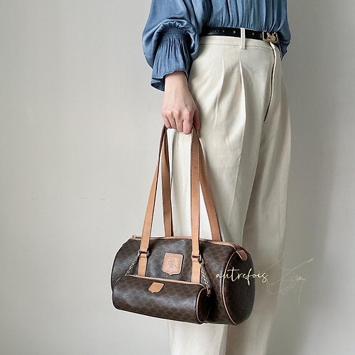 Autrefois Vintage Bags HK 中古孤品 Celine 圓桶手袋 一套兩個親子包