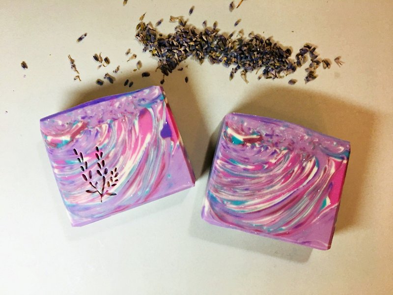 Meteor Shower-Lavender Marseille Silk Soap - สบู่ - วัสดุอีโค สีม่วง