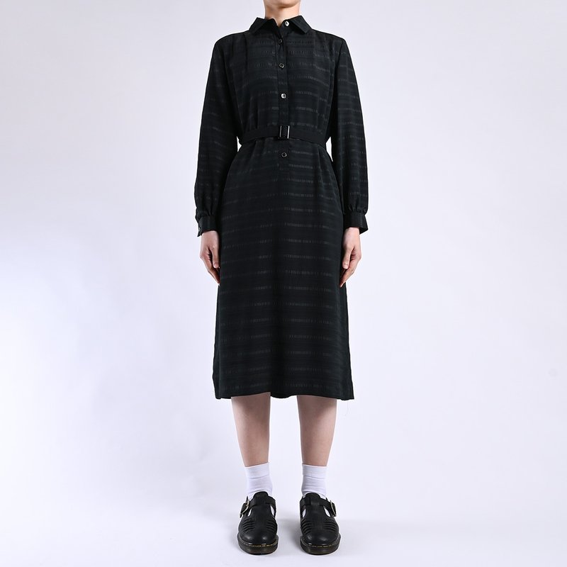 Vintage dress / Vintage 復古洋裝 - One Piece Dresses - Other Materials Black