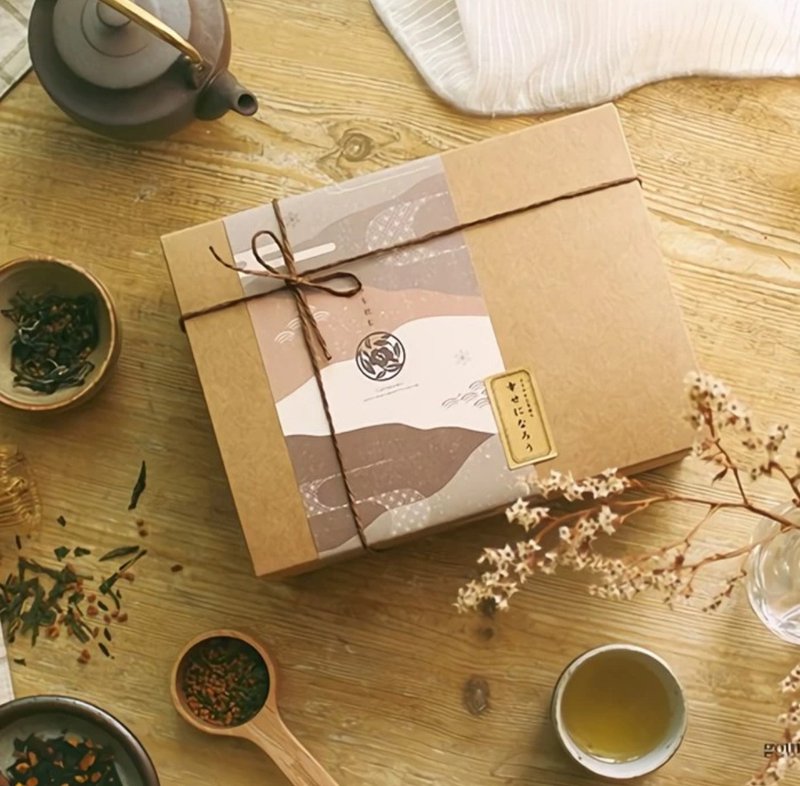 Tea farmer’s wife carefully selects cowhide tea gift box - ชา - กระดาษ 