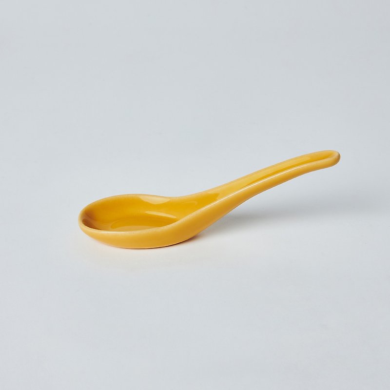 KOGA │ Ceramic Spoon (Kiln Yellow) - Cutlery & Flatware - Pottery Orange
