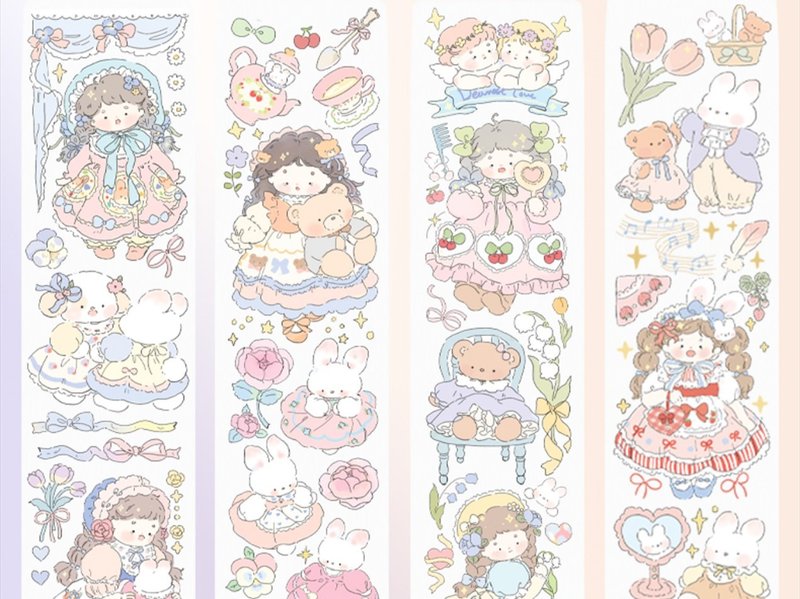 vol.5 [Flower Holiday] Cute Healing Washi Tape - มาสกิ้งเทป - กระดาษ หลากหลายสี