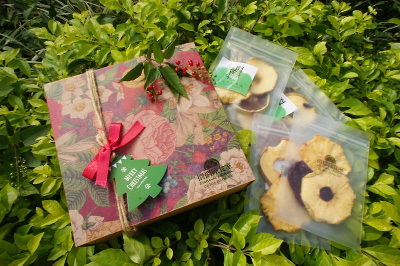 Dietitian Fruits Gift Box Flower Edition Zero Add Fruit Tea Dried New Year Wedding (last 2 pieces) - ผลไม้อบแห้ง - อาหารสด 
