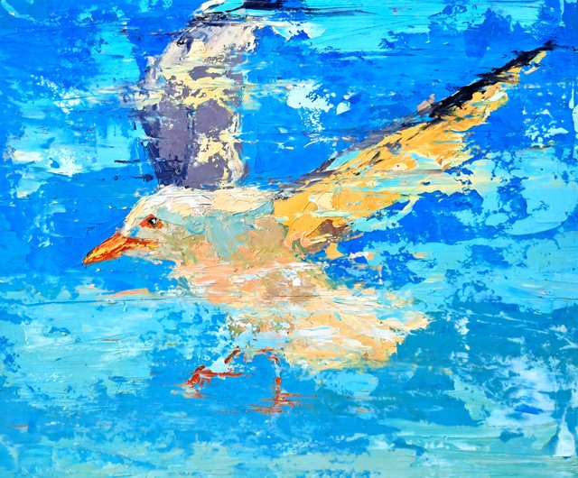 猫とスズラン｜ 油絵 ｜ ブルー ｜ AR10 絵画 chome＋ 通販