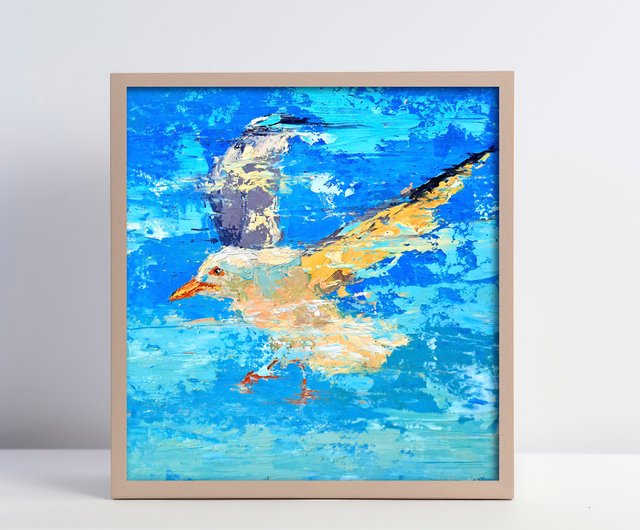 猫とスズラン｜ 油絵 ｜ ブルー ｜ AR10 絵画 chome＋ 通販