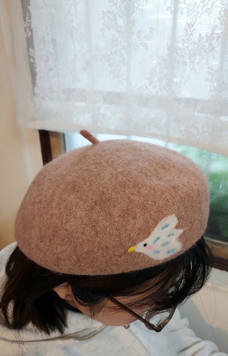 小さな画家のフェルト帽子。季節限定 - 帽子 - ウール 多色