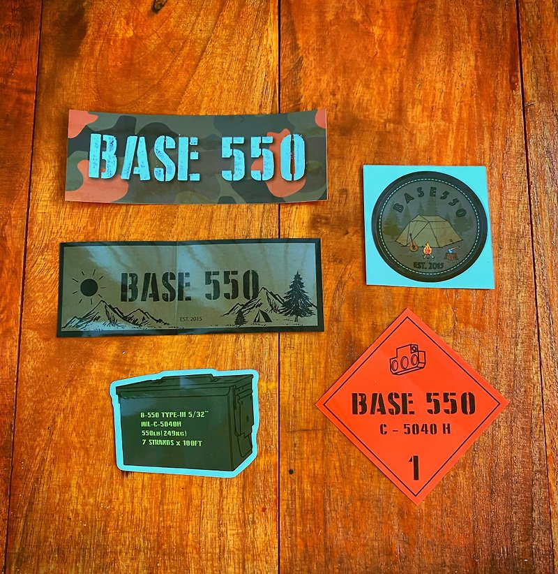 BASE 550 2020 waterproof sticker pack - สติกเกอร์ - วัสดุอื่นๆ 