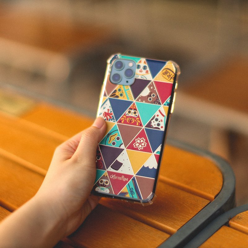 Hefeng Party Concave-Convex Tile Series / Mobile Phone Case-Triangle - Phone Cases - Plastic Multicolor