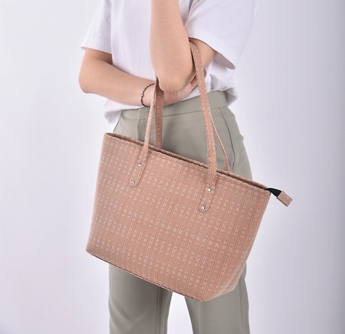 sacit-shop Pearl woven bag, light brown