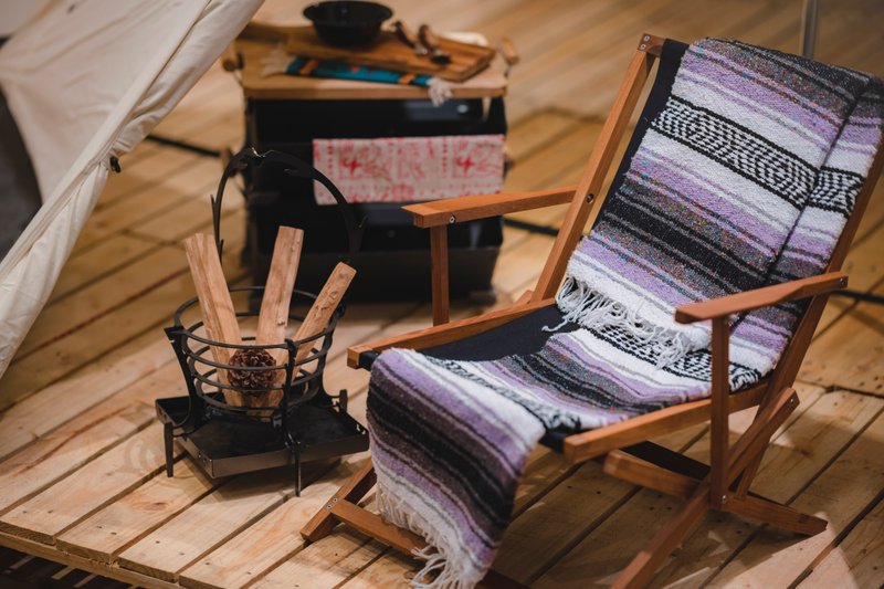 Papillon ancient handmade woven blanket-classic series-lavender purple - Camping Gear - วัสดุอื่นๆ 