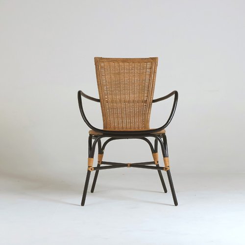 山茶花家具 藤椅-鍛鐵結構-清涼藤椅/室內椅/Indoor