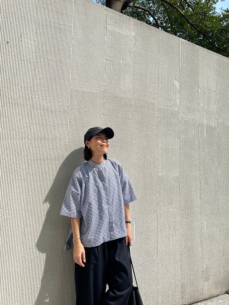 Checked blouse - Women's Tops - Other Materials 