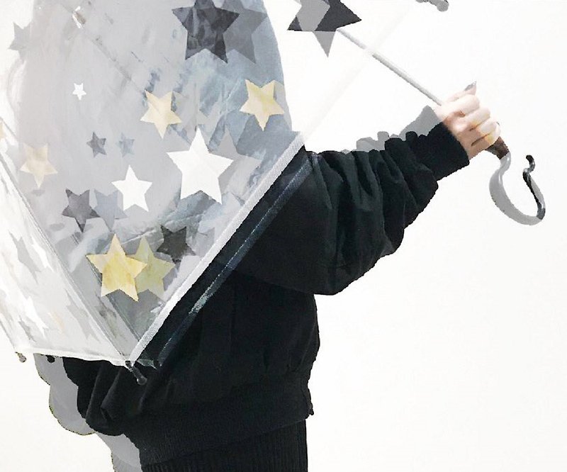 福利品 Evereon替換式傘面-星星系列 - 雨傘/雨衣 - 環保材質 黑色
