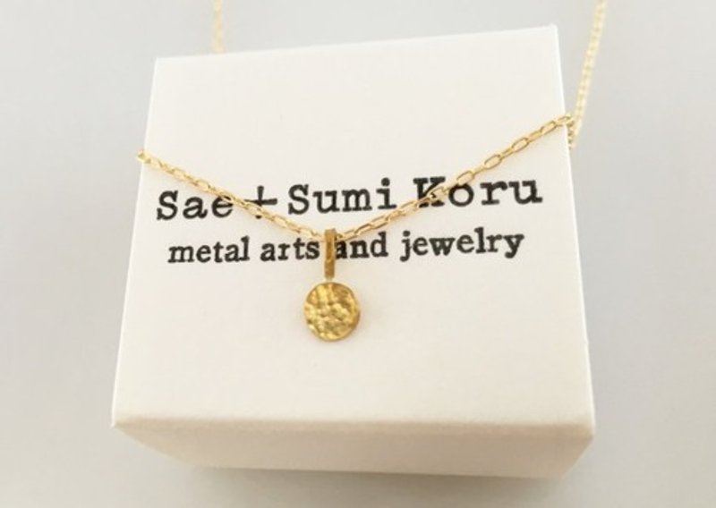 小さな満月の純金ペンダントトップ K24 Pure Gold Full Moon Pendant Top - 項鍊 - 其他金屬 