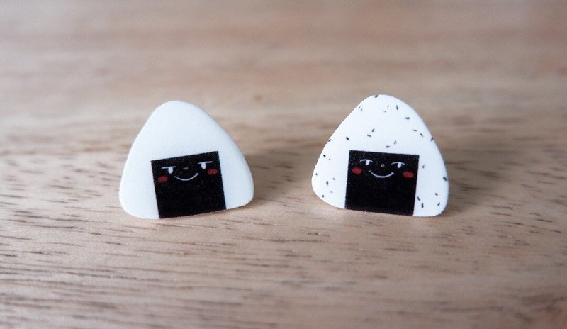 Onigiri Handmade Pin - 徽章/別針 - 樹脂 