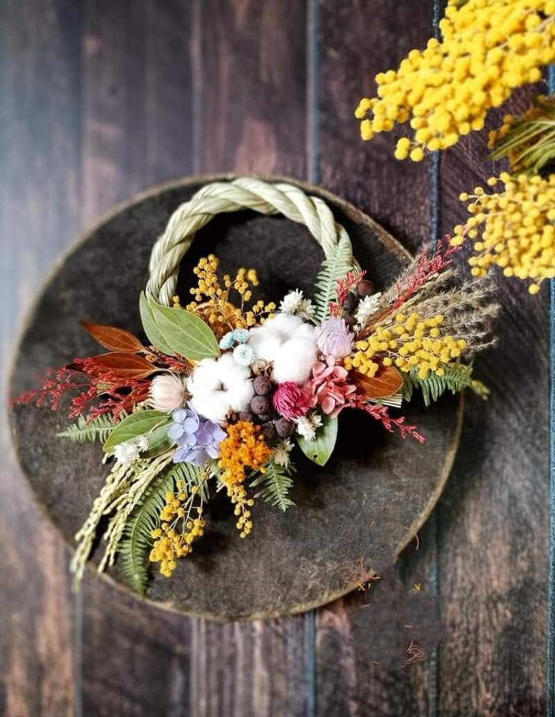 Welcome the new year and pray for blessings with rope hangings for the Spring Festival and New Year's eternity flowers with ropes for the opening to celebrate the completion of the new home and promotion - Dried Flowers & Bouquets - Plants & Flowers Multicolor