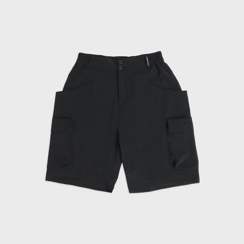 DYCTEAM - ECOYA Nylon 無水染色機能_寬鬆立體袋短褲 - 男短褲/工作短褲 - 其他材質 黑色