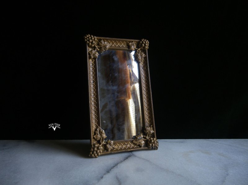 【老時光 OLD-TIME】早期歐洲銅製小桌鏡*限bonnevie下標* - 擺飾/家飾品 - 其他材質 多色