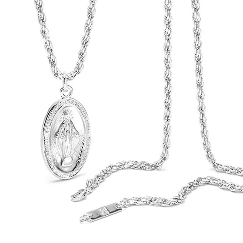 天主教聖母項鍊 Solo Immaculate Conception Necklace - 項鍊 - 其他金屬 