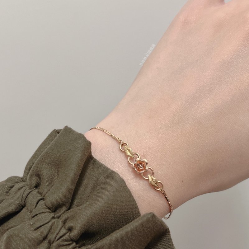 Krementz 14K gold rose bracelet - Bracelets - Precious Metals Gold