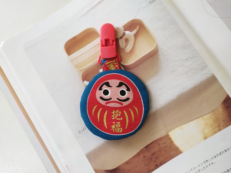【5日內出貨】抱福 平安符袋 彌月禮物 平安符袋 香火袋  達摩 - 圍兜/口水巾 - 棉．麻 