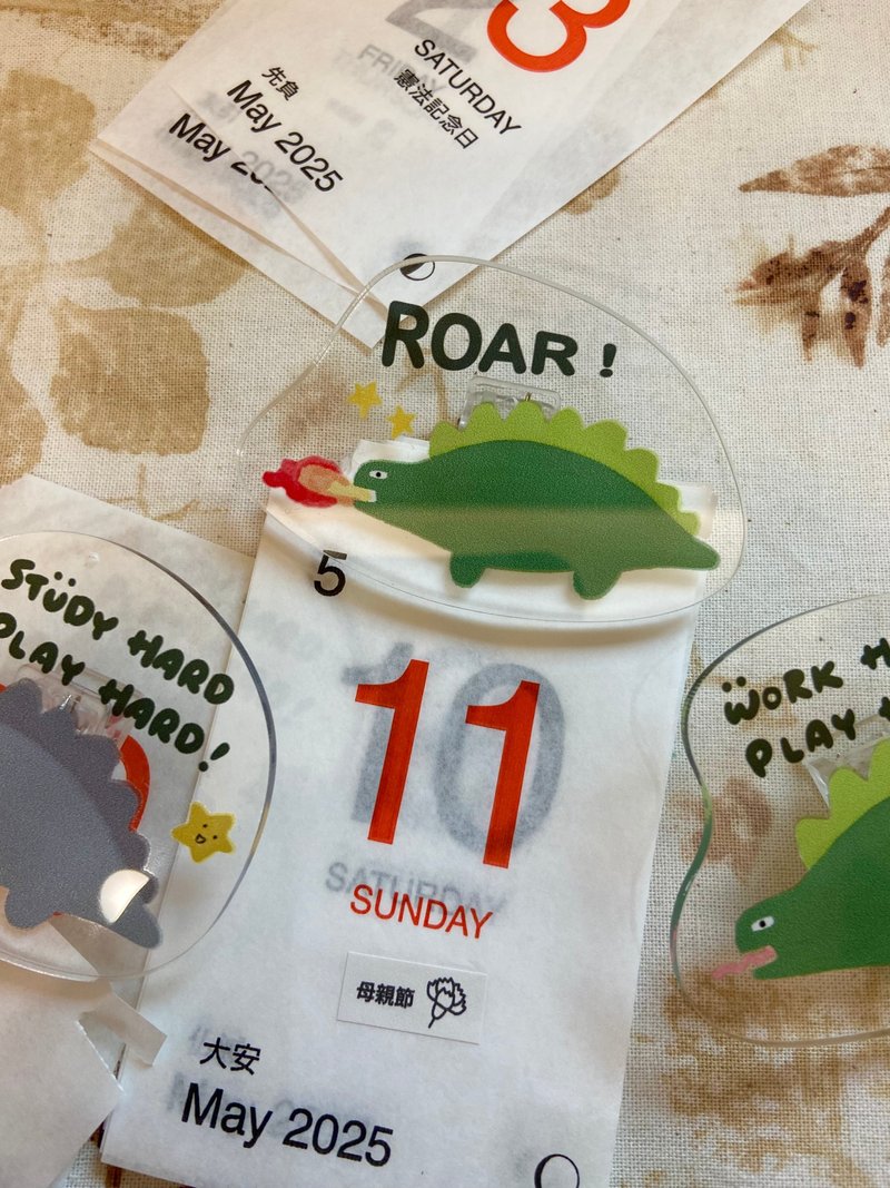 恐龍文件夾子 ROAR - 其他 - 壓克力 綠色