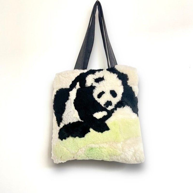 Pinkoi Proxy Purchase -  Tote bag [shipping included] Mouton remake panda - Handbags & Totes - Cotton & Hemp 