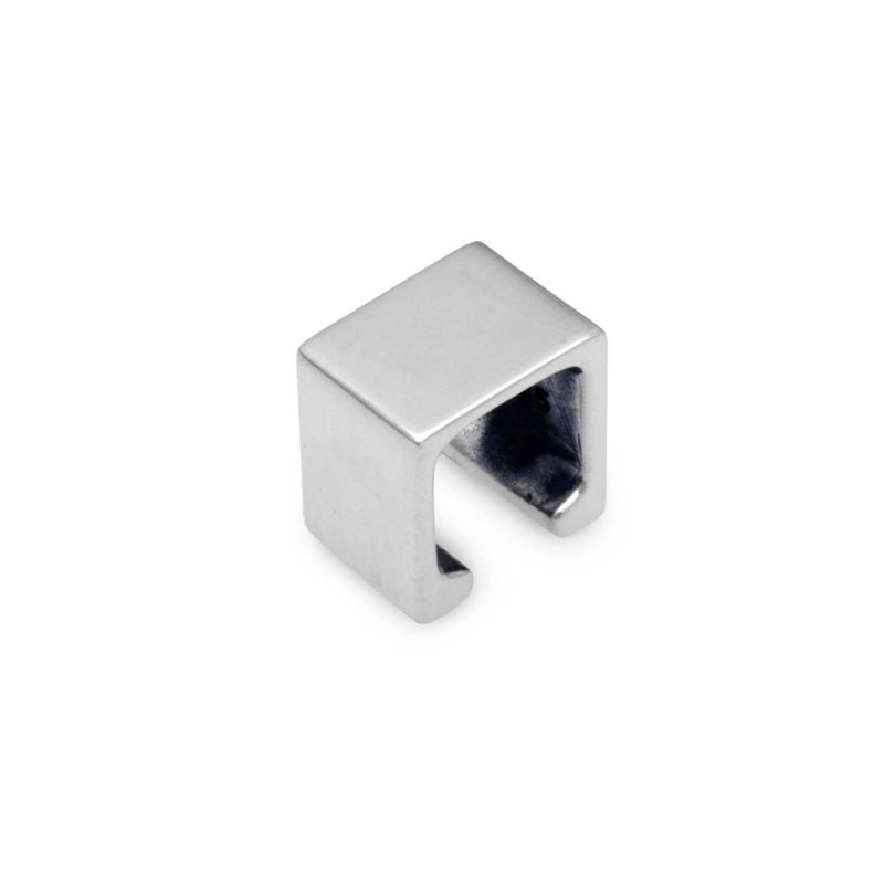 四角 シルバー925 イヤーカフ/メンズ/片耳/送料無料/シルバーアクセサリー/彼氏プレゼント/シンプル/日本製/ec36 - 耳環/耳夾/耳骨夾 - 純銀 