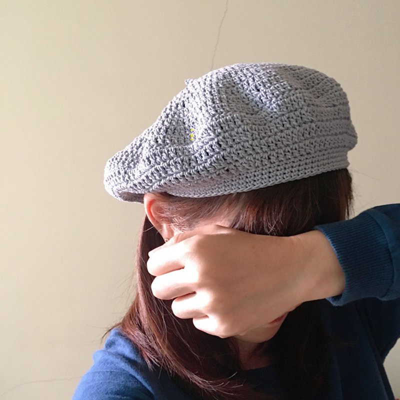 hm2. Cotton soft woven beret colorful 4 colors - หมวก - ผ้าฝ้าย/ผ้าลินิน หลากหลายสี